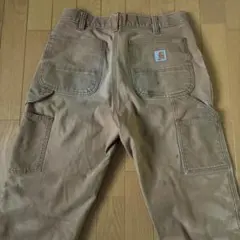 ぽ*ん様 Carhartt ペインターパンツ ベージュ (古着) 32×36