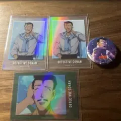 名探偵コナン　毛利小五郎　ぱしゃこれ　ベトナム限定缶バッジ