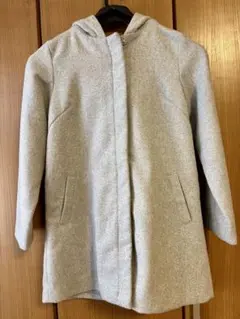 ティーンズグレー フード付き コート