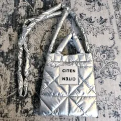 CITEN☆ パデッドトートS シルバー ショルダー　美品