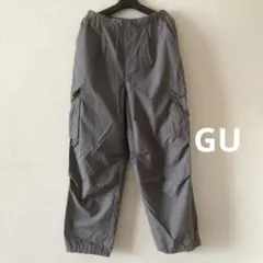 GU パラシュートカーゴパンツ グレー S