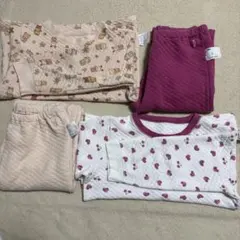 ユニクロ　キルトパジャマセット 120サイ２枚セット