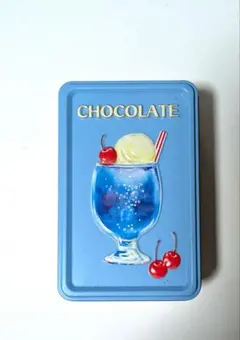 メリーチョコレート 空き缶 アイスクリームデザイン