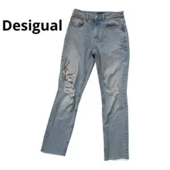 Desigual × Looney Tunes ダメージ デニム パンツ 36のサムネイル