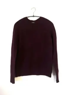 A.P.C. セーター 長袖　ボルドー　XS ウール100%