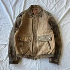 90's vintage 牛革ジャケット 短丈　Mサイズ アメカジ