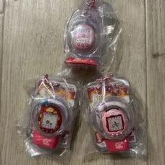 たまごっち　たまごボーロっち3 パッケージチャームまめっち　エンたま　めめっち