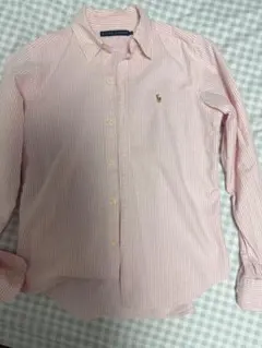 【RALPH LAUREN】ラルフローレン ストライプシャツ ピンク サイズ9のサムネイル