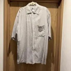 ARIZONA 半袖シャツ S グレー系チェック