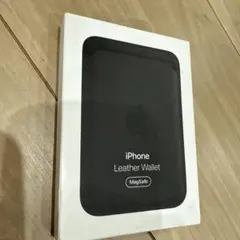 iPhone Leather Wallet ブラック