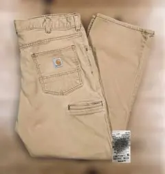 ワーク 古着 00s Carhartt カーハート 38 フェード ベージュ