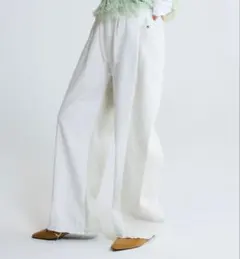 スウェットコンビデニムパンツ　645263