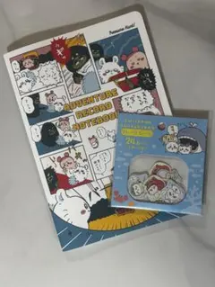 ちいかわキャラクター 日記ノート フレークシール2点セット