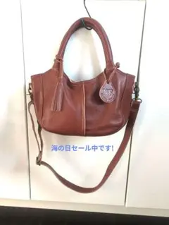 NOTRE FABRIE　ショルダーバッグ 本革 2WAYバッグ ブラウンのサムネイル