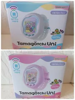 新品未開封】たまごっちユニ オーロラピンク プリズムホワイト 2点