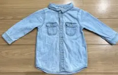 H&M ベビートップス　長袖ブラウス　80cm 綿100%