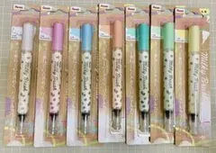ぺんてる パステルカラー筆ペン ミルキーブラッシュ 7本セット