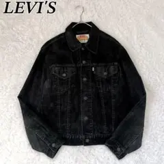 レア✨90sリーバイス コーデュロイ トラッカージャケット 黒 極東リーバイス