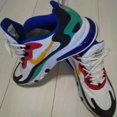 美品❤Nike Air Max 270 React ホワイト/マルチカラー