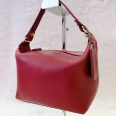 美品✨COACH オールドコーチ ワンショルダーバッグ アクセサリーポーチ 赤