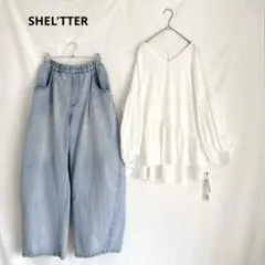 新品タグ付きSHEL'TTER シェルター ティアード チュニック ブラウスのサムネイル