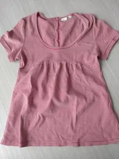 赤と白のストライプ 半袖Tシャツのサムネイル