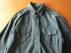 ★当時物エディーバウアー推定'80s【usa製】シャモアクロスシャツL/G