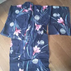 レディース 浴衣  アイリス柄  150㎝  小柄