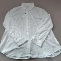 GU ホワイト 長袖シャツ XL　ポリエステル
