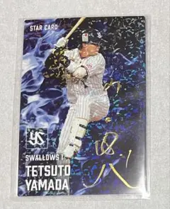 山田哲人 プロ野球チップス スターカード 金箔サイン