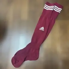アディダス　サッカーソックス　エンジ　22-24