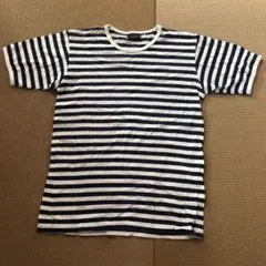 marimekko キッズ　ネイビーボーダー Tシャツ