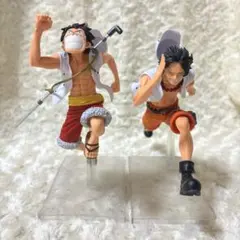 ワンピース　夢の一枚　ルフィ　エース　フィギュア　セット　海軍　マガジン　美品