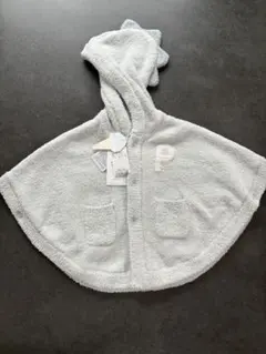 【新品未使用タグ付】gelato pique ベビーポンチョ 水色