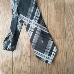 【VIVIENN Westwood】ブラック・グレー チェック ネクタイ