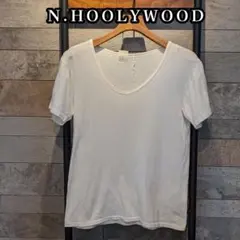 N.HOOLYWOOD　半袖VネックTシャツ　メンズ　ホワイト　Sのサムネイル