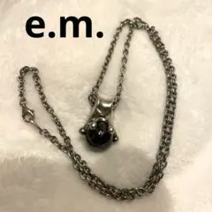 ＊e.m.＊大玉ブラックジルコニアネックレスのサムネイル