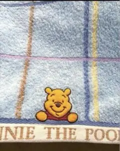 高級クマのプーさんバスタオル　水色