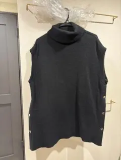 RERACS SIDE OPEN KNIT VEST(BLACK) FRのサムネイル