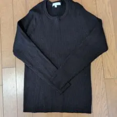 GLOBAL WORK ブラック リブニット Lサイズ