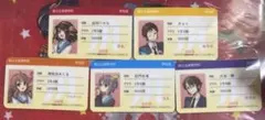 涼宮ハルヒの憂鬱 SOS展 学生証風カード ハルヒ 有希 みくる キョン 古泉