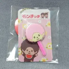 モンチッチ 棒付きフェイスチャーム ピンク TAITO限定