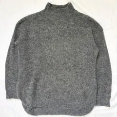 O0's vintage ハイネック ニット シャギーニット 長袖 グレー