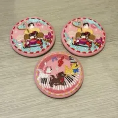 ディズニー刺繍缶バッジ　3点セット