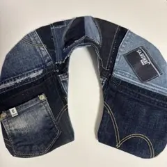 デニムパッチワークつけ襟