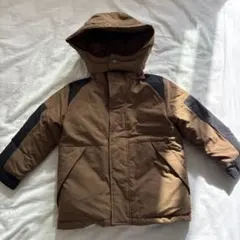 petit main フード付きブラウンダウンコート　110