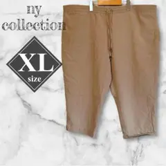 ny collection ベージュ ショートパンツ 【XL】 ドローストリング