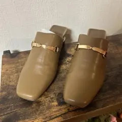 MURUA スクエアトゥ ミュール