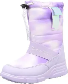 【新品】ムーンスター☆防寒 防滑 防水 冬底☆ブーツ☆ラベンダー21.5cm箱無