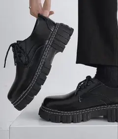 3-11A23 厚底 レースアップ シューズ トラックソール